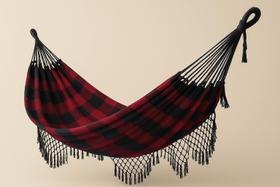 Rede De Descanso Casal Tecido De Algodão Premium