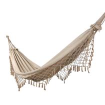 Rede de Descanso Dormir Casal Caramelo Costura Reforçada