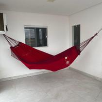 Rede De Descanso Dormir Grande Casal Reforçada Sol A Sol Bordada De Varanda