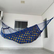 Rede De Descanso Dormir Grande Casal Reforçada Sol A Sol Estampada De Varanda