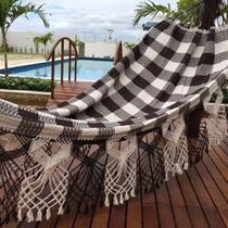 rede de descanso e dormir casal reforçada 100 algodao luxo