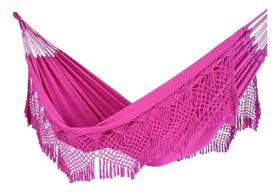 rede de descanso e dormir rosa pink casal reforçada