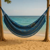 Rede de Descanso Gigante 4,20x1,60m Indiana Crochê Luxo Algodão Rede de Dormir Rede para Dormir Conforto, Qualidade e Estilo