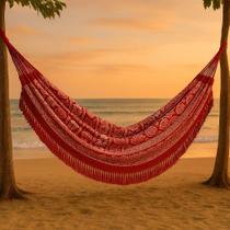 Rede de Descanso Gigante 4,20x1,60m Indiana Crochê Luxo Algodão Rede de Dormir Rede para Dormir Conforto, Qualidade e Estilo