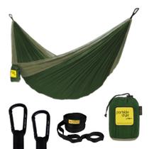 Rede de Descanso Reforçada Portátil Viagem Camping Individual c/ Cinta Regulagem Pro+