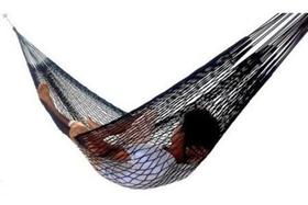 Rede De Descanso Trançada Preta