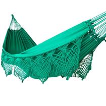 Rede de dormir algodão verde bandeira casal luxo Reforçada Rede de dormir algodão verde bandeira casal luxo Reforçada