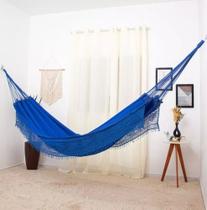 Rede De Dormir Azul Escuro - Linha Deluxe - 200kg - Comfort