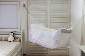 Rede de Dormir Berço infantil para Bebê Branca