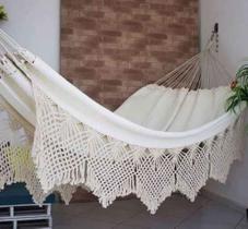 rede de dormir casal 100% algodao resistente bucho de boi