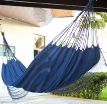 Rede De Dormir Descanso Casal Jeans Life várias Cores