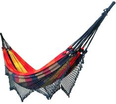 Rede De Dormir Descanso Casal Super King Colorida Gigante