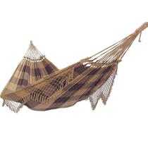 Rede de Dormir Descanso Casual Pernambucana Caramelo Xadrez