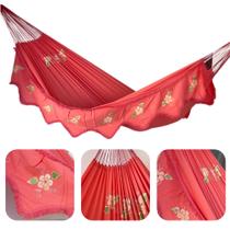 Rede De Dormir Descanso Gigante Grande Sol A Sol 4,20m x 1,60m Casal Com Varandas