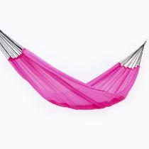 Rede de Dormir Descanso Nylon Garimpeira Camping Pink