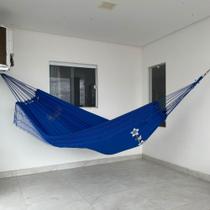 Rede De Dormir Descanso Reforçada Grande Casal Sol A Sol Bordada De Varanda