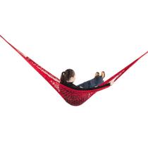 Rede de Dormir e descanso Camping Nylon Impermeável Vermelho - Redes De Dormir
