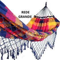 Rede De Dormir Grande Rede De Descanso Casal Bem Reforçada 100% Algodão