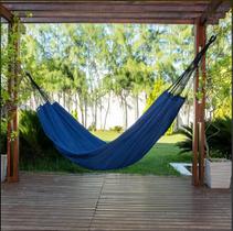 Rede de Dormir Jeans Life Azul com Preto - Basic