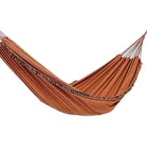 Rede de Dormir Jeans Life Laranja com Preto com Franjas Rede de Dormir Jeans Life Laranja com Preto com Franjas