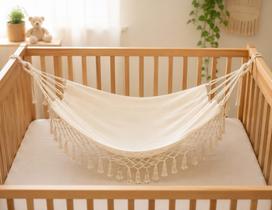 Rede de dormir para berço de bebê em algodão várias cores Rede de dormir para berço de bebê em algodão várias cores