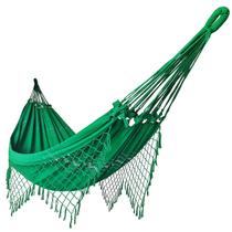 Rede De Dormir Para Casal Balanço Reforçada Verde Bandeira