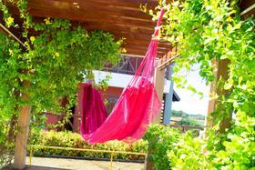 Rede de Dormir Sol a Sol Brim Pink