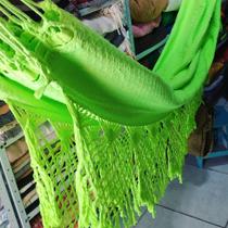 rede de dormir verde limao algodao casal resistente luxo