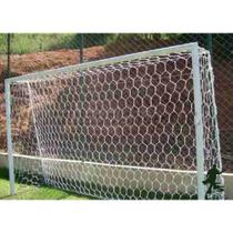 Rede de Futebol Suiço 6,20 x 2,30 metros Fio Seda 2 mm - Colmeia