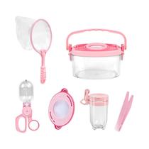 Rede De Observação De Insetos Portátil Com Lupa E Grampo Para Exploração Ao Ar Livre