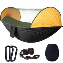 Rede de paraquedas com mosquiteiro 290x140cm - preta