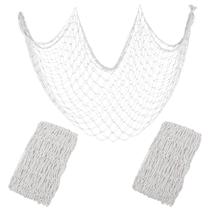 Rede de pesca decorativa YuanDe 203x102 cm, pacote com 2 unidades de algodão