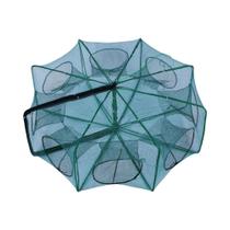 Rede De Pesca Dobrável Verde Com 6/8/10 Furos, 40-82cm, Rede De Lançamento Hexagonal/Octogonal De