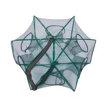 Rede de Pesca Hexagonal Dobrável - 6 Furos para Iscas