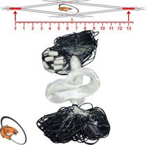 Rede de Pesca Malha 13 Fio 0,35 3,12 Altura Comp. 100 Metros Boia Isopor Rede Pronta Profissional