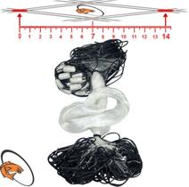 Rede de Pesca Malha 14 (70mm) Fio 0,50 2,24 Altura Comp. 50 Metros Boia Isopor