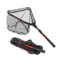 Rede De Pesca Retrátil De Liga De Alumínio Com Cabo Telescópico