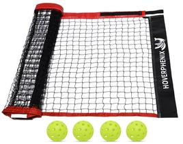 Rede de pickleball Hoverphenix 6,7 m x 0,9 m com bolas