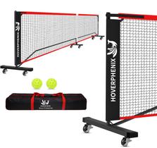 Rede de pickleball portátil Hoverphenix de 22 pés com bolsa de rodas Rede de pickleball portátil Hoverphenix de 22 pés com bolsa de rodas