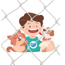 Rede de proteção janela criança apartamento 1.50x1.20 branca