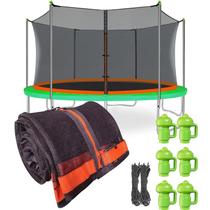 Rede de proteção para trampolim Jump Tastic 15 pés redondo com 6 capas