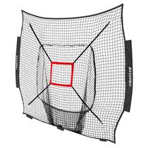 Rede de Reposição BaseGoal para Baseball e Softball 2,1m x 2,1m (APENAS REDE), Resistente sem Nós para Prática de Arremesso, Rebatida e Lançamento (Preto + Zona de Strike)