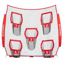 Rede de reposição para futebol BaseGoal 213 x 213 cm, resistente, vermelha Rede de reposição para futebol BaseGoal 213 x 213 cm, resistente, vermelha