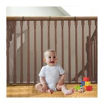 Rede de segurança Banister Guard Gulissa 3x0,9m marrom