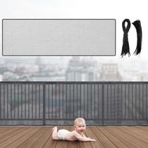 Rede de segurança para varanda Hosuly 4,5x1m Black Baby Guard Rede de segurança para varanda Hosuly 4,5x1m Black Baby Guard