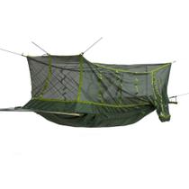 Rede de Selva Safo com Mosquiteiro, cordas de armação de 8 mm e estrutura em poliéster ideal para uso outdoor