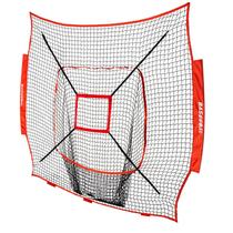 Rede de Substituição BaseGoal para Baseball e Softball 2,1m x 2,1m (SOMENTE REDE), Resistente sem Nós para Treino de Arremesso, Rebatida e Lançamento (Vermelho + Zona de Strike)