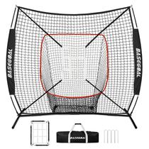 Rede de Treinamento de Baseball e Softball BaseGoal 183x183 cm com Zona de Strike