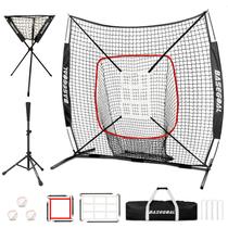 Rede de treino BaseGoal para beisebol e softbol 183 x 183 cm Rede de treino BaseGoal para beisebol e softbol 183 x 183 cm