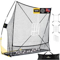 Rede de treino de beisebol e softball PodiuMax 7x7 pés com zonas de strike Rede de treino de beisebol e softball PodiuMax 7x7 pés com zonas de strike